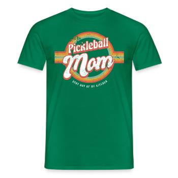 Pickleball Mom Stay Out Of My Kitchen Shirt - Men's T-Shirt - kelly green - Front - AI Model Male 178 dark (178cm)