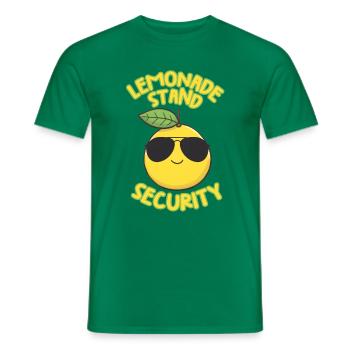 Lemonade Stand Security Cute Lemon Summer - Men's T-Shirt - kelly green - Front - AI Model Male 178 dark (178cm)