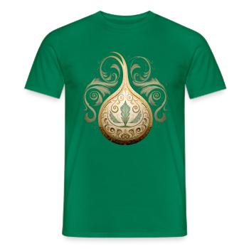 Onion Chef Vegetable Veggies Vegan Lover Garden - Men's T-Shirt - kelly green - Front - AI Model Male 178 dark (178cm)