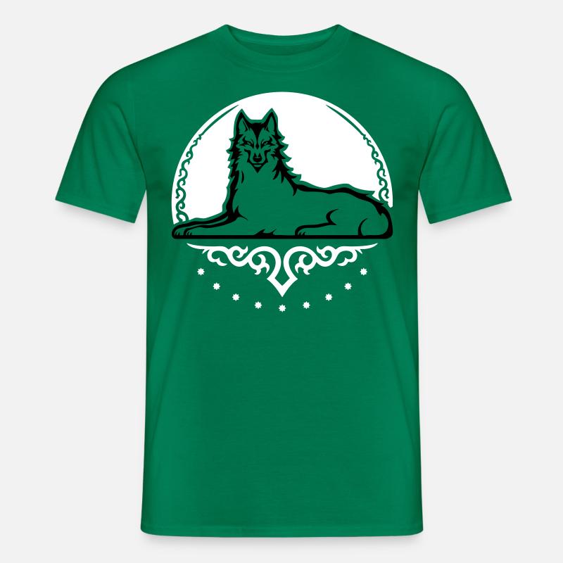 Tschetschenischer Wolf - 2025 - Männer T-Shirt - Kelly Green