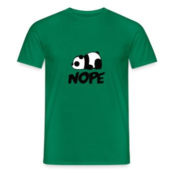 Not panda today - Men's T-Shirt - kelly green - Front - AI Model Male 178 dark (178cm)