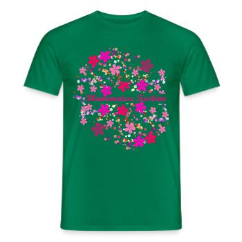 blumenwiese,blumenwiese kostüm,kostüm,blumen - Männer T-Shirt - Kelly Green - Vorne - AI Model Male 178 dark (178cm)
