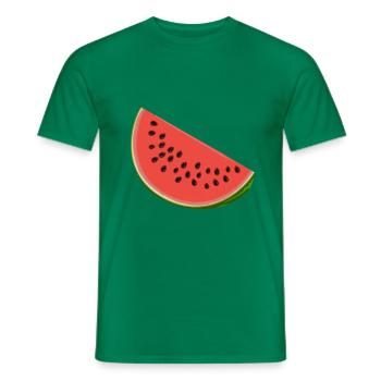 Pastèque aux graines - T-shirt homme - vert - Devant - AI Model Male 178 dark (178cm)