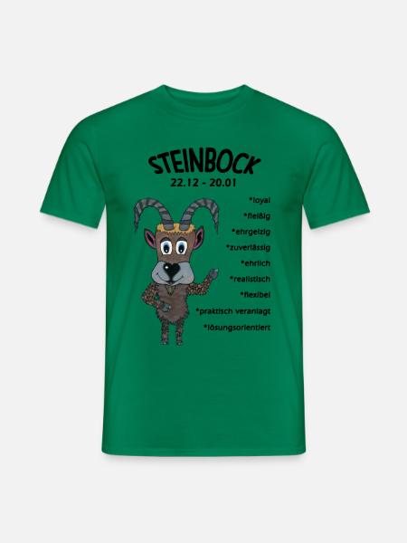 Sternzeichen Steinbock - Männer T-Shirt - Kelly Green