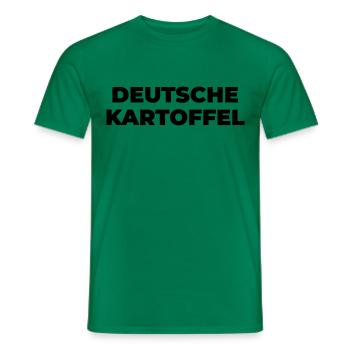 Deutsche Kartoffel - Männer T-Shirt - Kelly Green - Vorne - AI Model Male 178 dark (178cm)
