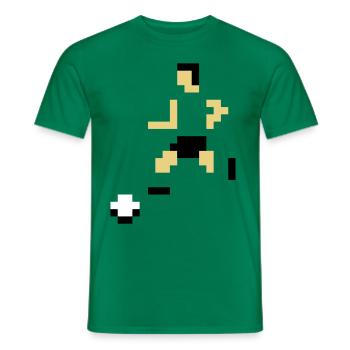 Kicker pixels - Men's T-Shirt - kelly green - Front - AI Model Male 178 dark (178cm)