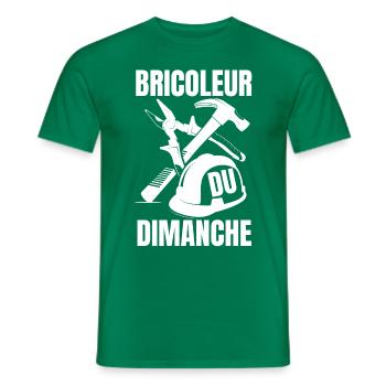 Bricoleur du dimanche 5 - T-shirt homme - vert - Devant - AI Model Male 178 dark (178cm)