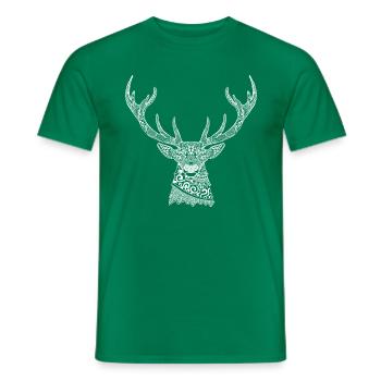 Hirsch - Männer T-Shirt - Kelly Green - Vorne - AI Model Male 178 dark (178cm)