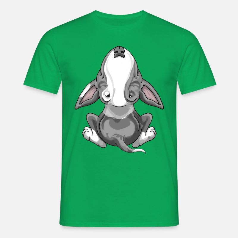 Bullterrier bekämpft graue Flecken - Männer T-Shirt - Kelly Green