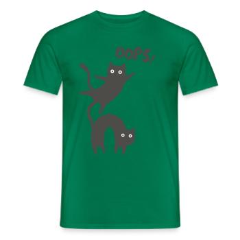 OOPS! - T-shirt homme - vert - Devant - AI Model Male 178 dark (178cm)
