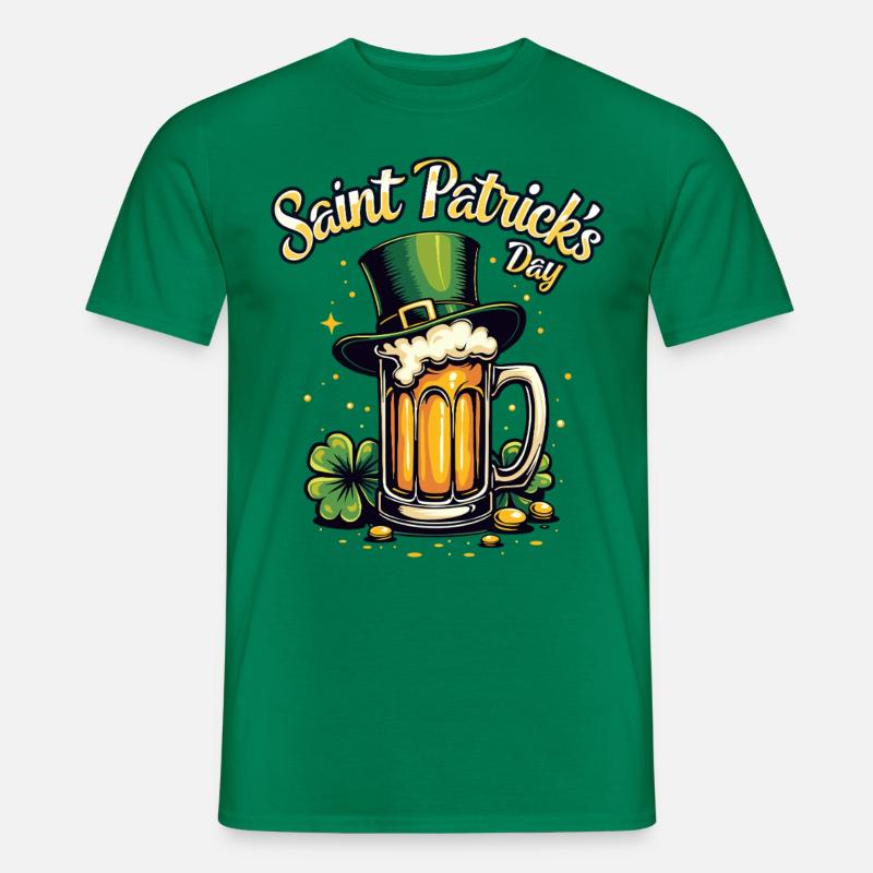 St Patrick`s Day Bier - Männer T-Shirt - Kelly Green