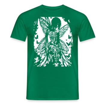 Fairycore Ästhetik Grunge Skelett Fee Goth G - Männer T-Shirt - Kelly Green - Vorne - AI Model Male 178 dark (178cm)
