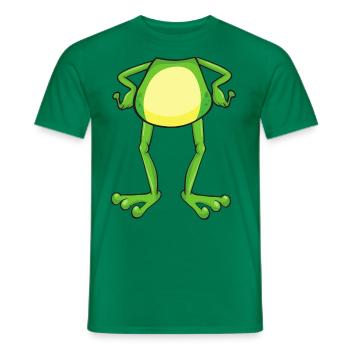 Karneval Frosch Kostüm Fasching - Männer T-Shirt - Kelly Green - Vorne - AI Model Male 178 dark (178cm)