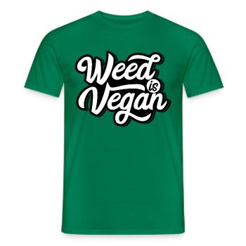 Cannabis Marijuana Weed Fumer - T-shirt homme - vert - Devant - AI Model Male 178 dark (178cm)