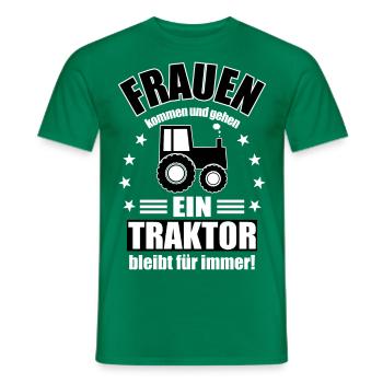 Frauen Bauern Traktor Lustiger Spruch - Männer T-Shirt - Kelly Green - Vorne - AI Model Male 178 dark (178cm)