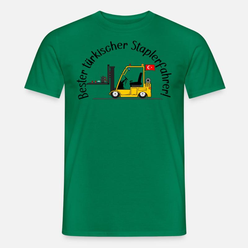 Staplerfahrer bester türkischer Staplerfahrer - Männer T-Shirt - Kelly Green
