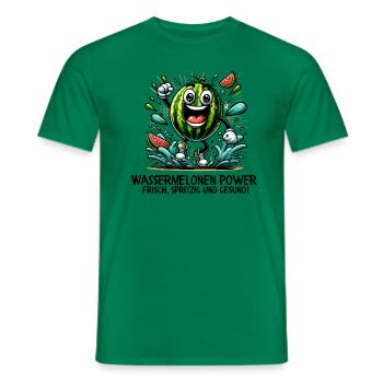 Puissance de la pastèque - T-shirt homme - vert - Devant - AI Model Male 178 dark (178cm)