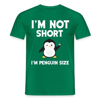 Je ne suis pas petit, je suis la taille des pingouins - T-shirt homme - vert - Devant - AI Model Male 178 dark (178cm)