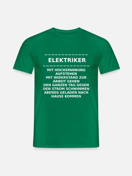 elektriker - Männer T-Shirt - Kelly Green