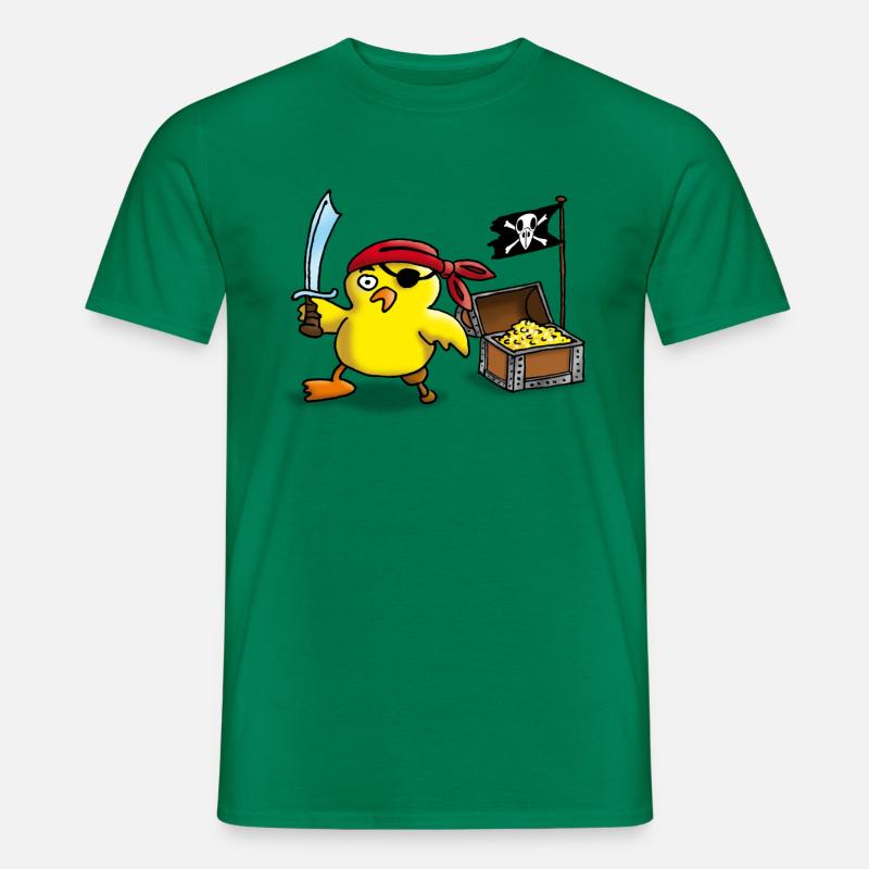 pirate_chick_a - Männer T-Shirt - Kelly Green
