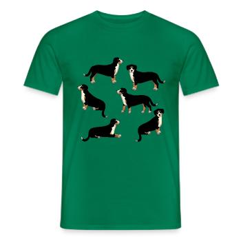 Entlebuch selection - Men's T-Shirt - kelly green - Front - AI Model Male 178 dark (178cm)