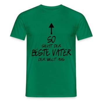 papa - T-shirt homme - vert - Devant - AI Model Male 178 dark (178cm)