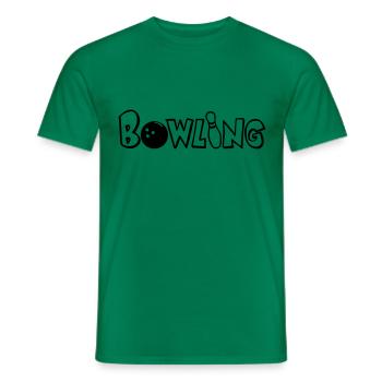 Bowling - Männer T-Shirt - Kelly Green - Vorne - AI Model Male 178 dark (178cm)