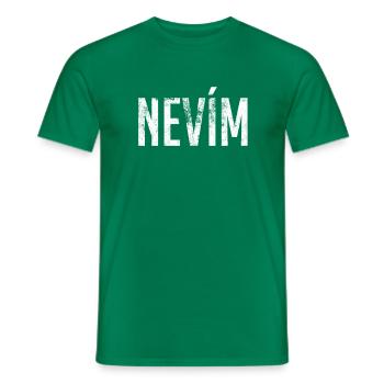 Nevim Czech Teacher Czechia Cesko - I Don't Know - Men's T-Shirt - kelly green - Front - AI Model Male 178 dark (178cm)