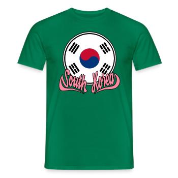Corée du Sud Corée du Sud - T-shirt homme - vert - Devant - AI Model Male 178 dark (178cm)