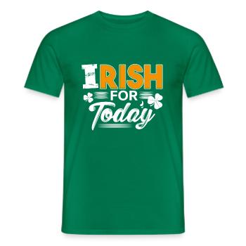 Irlandais pour aujourd'hui - T-shirt homme - vert - Devant - AI Model Male 178 dark (178cm)