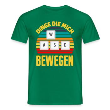 Des choses qui me touchent drôle de t-shirt gamer - T-shirt homme - vert - Devant - AI Model Male 178 dark (178cm)