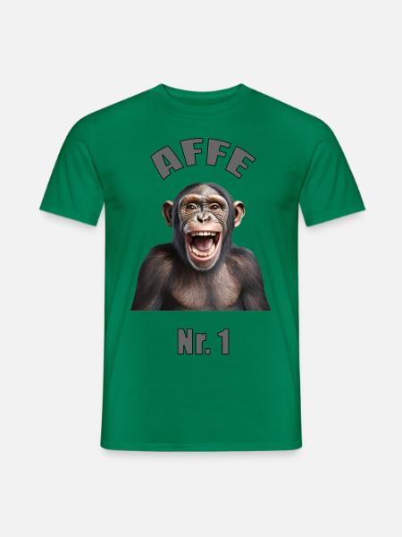 AFFE - Ein tolles Affen T-Shirt !!! - Männer T-Shirt - Kelly Green