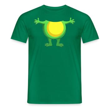 Frosch Kostüm, Fasching Karneval - Männer T-Shirt - Kelly Green - Vorne - AI Model Male 178 dark (178cm)