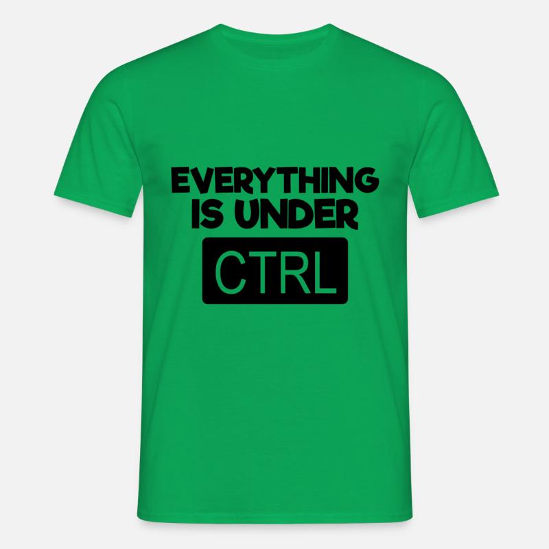 Everything under CTRL - Computer Programmerxhtmlcs - Men's T-Shirt - kelly green