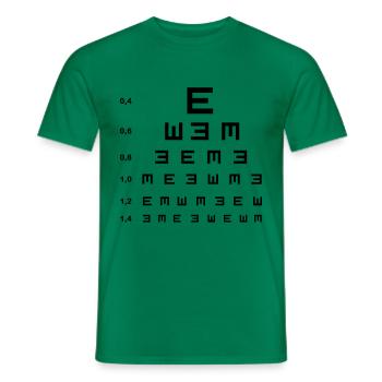 Opticians, optician, reading, see, eyeglasses, - Men's T-Shirt - kelly green - Front - AI Model Male 178 dark (178cm)