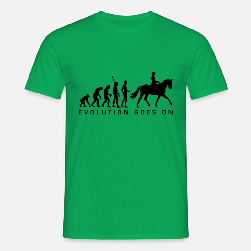 evolution_reiter_b - Männer T-Shirt - Kelly Green