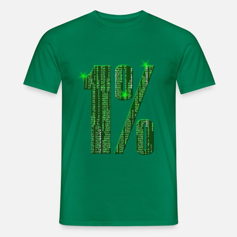 1 % Matrix - Männer T-Shirt - Kelly Green