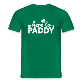 Drinking St.Patrick's Day Here To Paddy Shamrock - Männer T-Shirt - Kelly Green - Vorne - AI Model Male 178 dark (178cm)