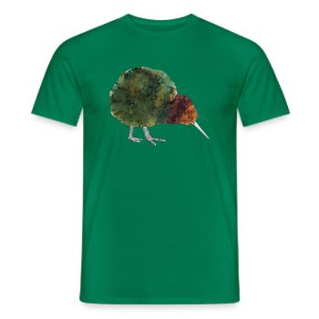 Kiwi Vogel Neuseeland Apterygidae Vogelfan Maori - Männer T-Shirt - Kelly Green - Vorne - AI Model Male 178 dark (178cm)