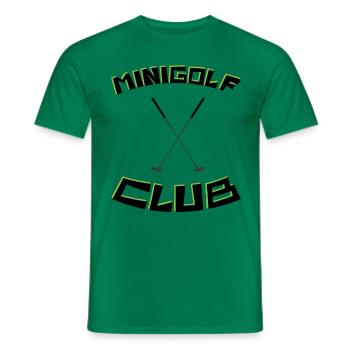MINIGOLF -CLUB- Jahreseinkommen - Männer T-Shirt - Kelly Green - Vorne - AI Model Male 178 dark (178cm)