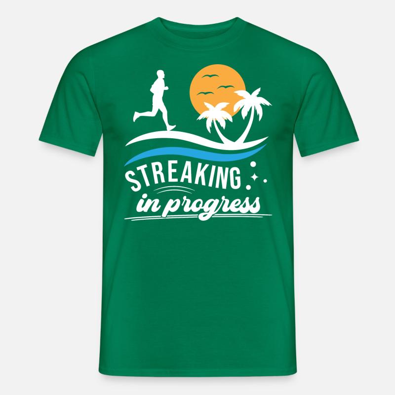 Streaking in Progress - Streak Runner - Männer T-Shirt - Kelly Green