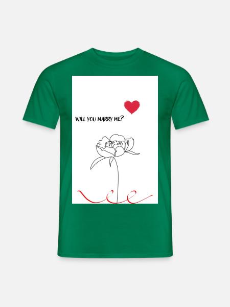 Marry me - Männer T-Shirt - Kelly Green