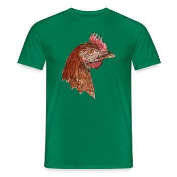 Poule Rhode Iceland Red Farmer Farmer - T-shirt homme - vert - Devant - AI Model Male 178 dark (178cm)