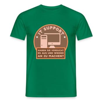 Computer - Tech Support - Männer T-Shirt - Kelly Green - Vorne - AI Model Male 178 dark (178cm)