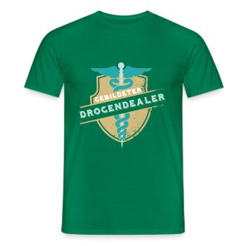 Gebildeter Drogendealer - Medizin - Männer T-Shirt - Kelly Green - Vorne - AI Model Male 178 dark (178cm)