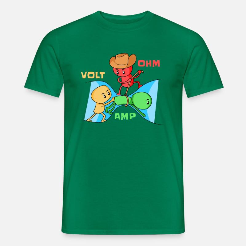 Volt Ohm Amp - Physik - Männer T-Shirt - Kelly Green