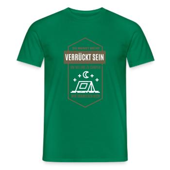 Zelt, Sternen Und Dem Mond - Camping - Männer T-Shirt - Kelly Green - Vorne - AI Model Male 178 dark (178cm)