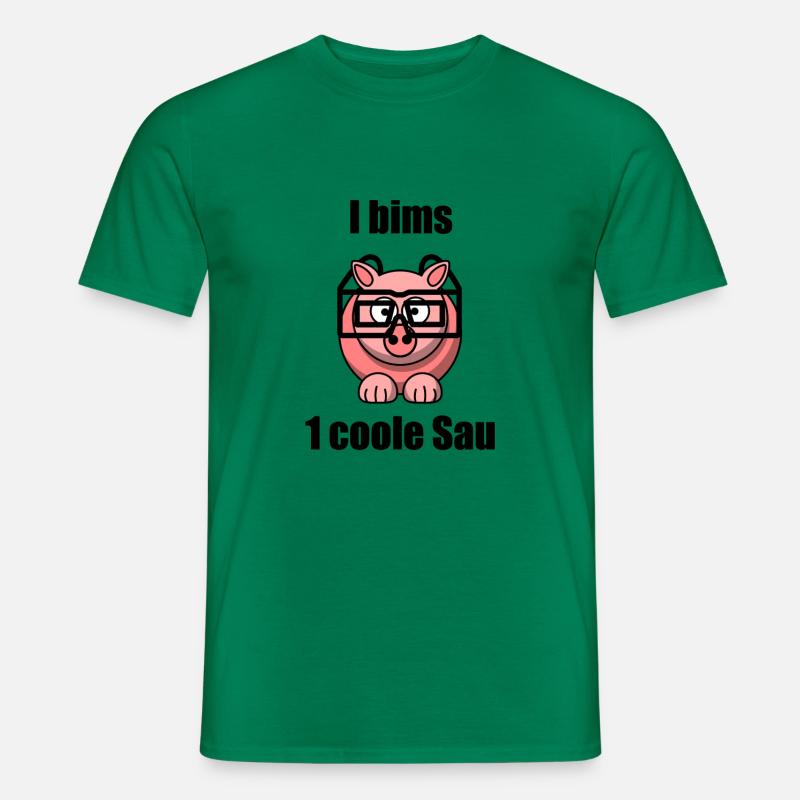 I bims 1 coole Sau - Männer T-Shirt - Kelly Green