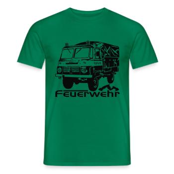 Robur Feuerwehr LO LD - Männer T-Shirt - Kelly Green - Vorne - AI Model Male 178 dark (178cm)