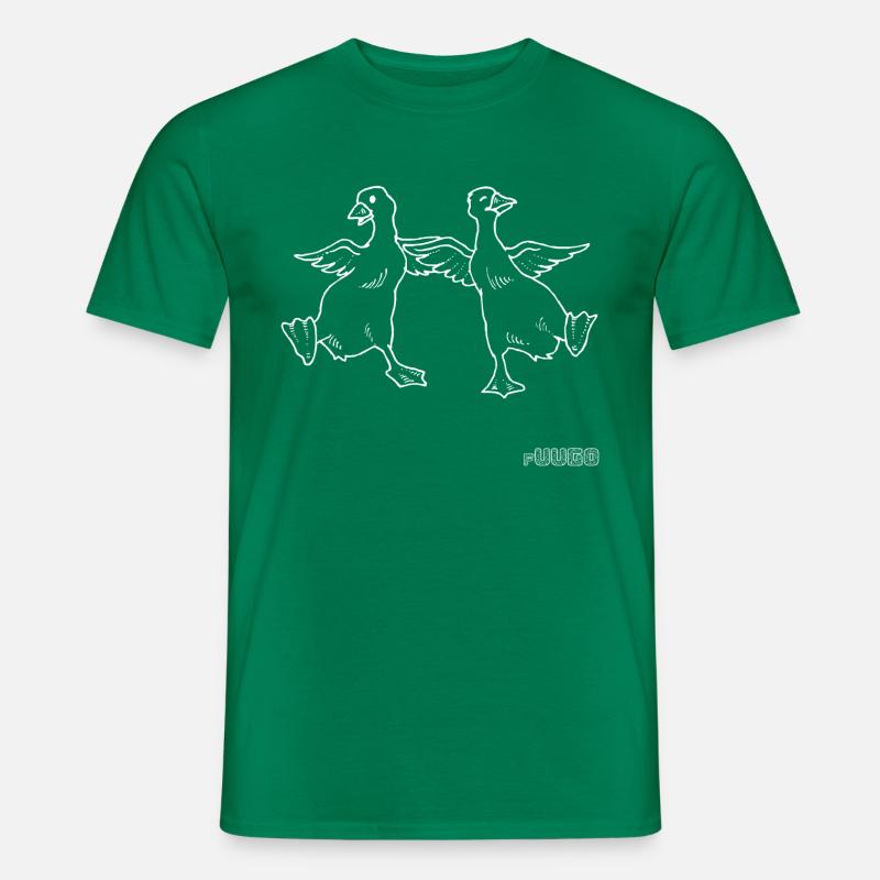Dancing Duck - Männer T-Shirt - Kelly Green